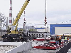 Установка автомобильных весов Установка автомобильных весов