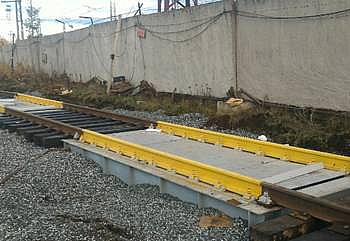 Железнодорожные весы с фундаментом