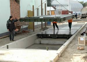 Монтаж автомобильных весов